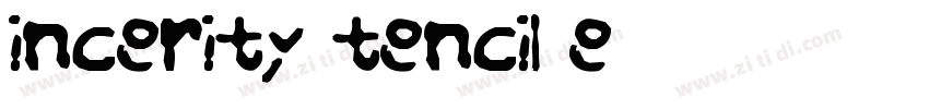Sincerity Stencil Re字体转换